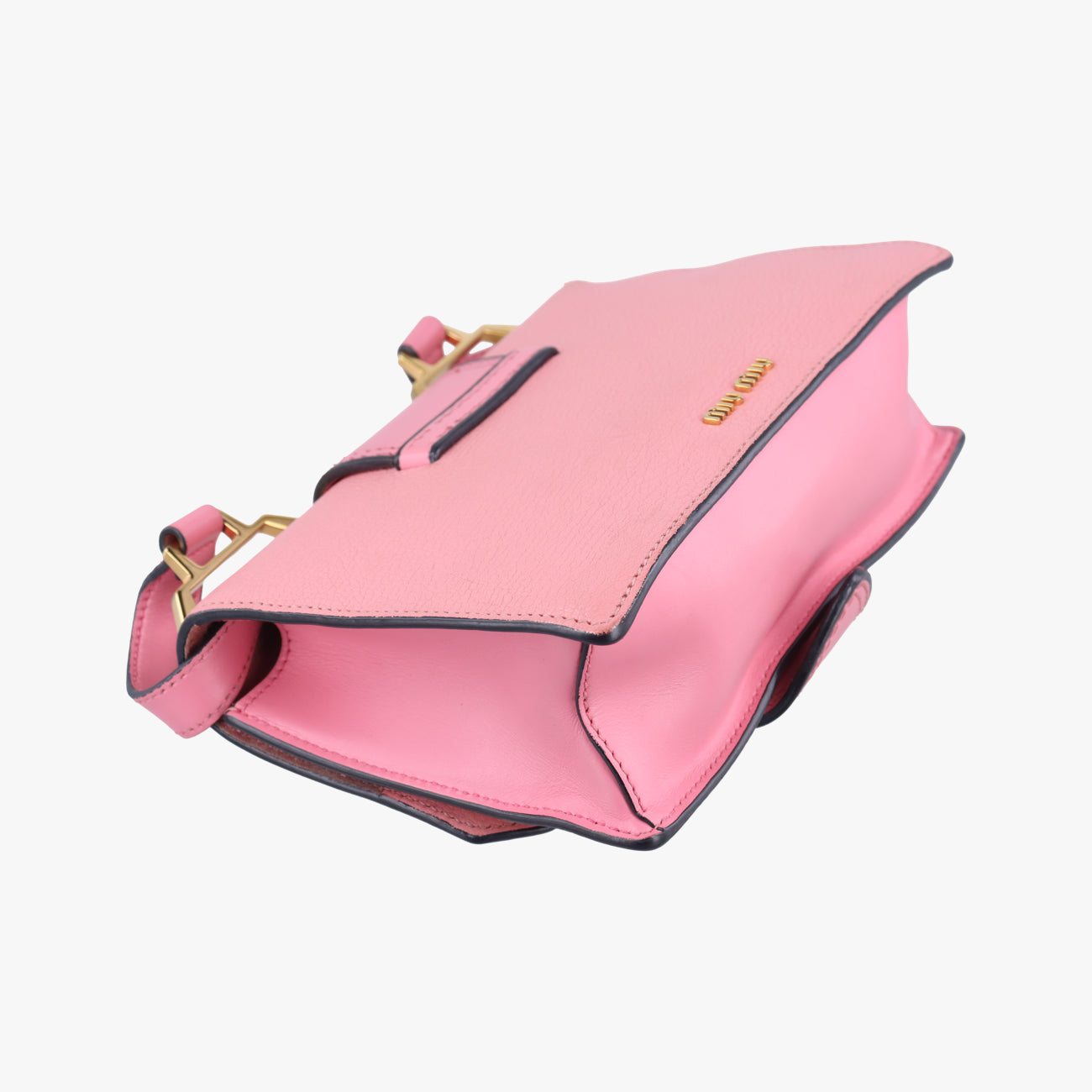 Pre-owned Miu Miu Miu Lady Pink×multicolor Leather  shoulderbag | stylenewstar