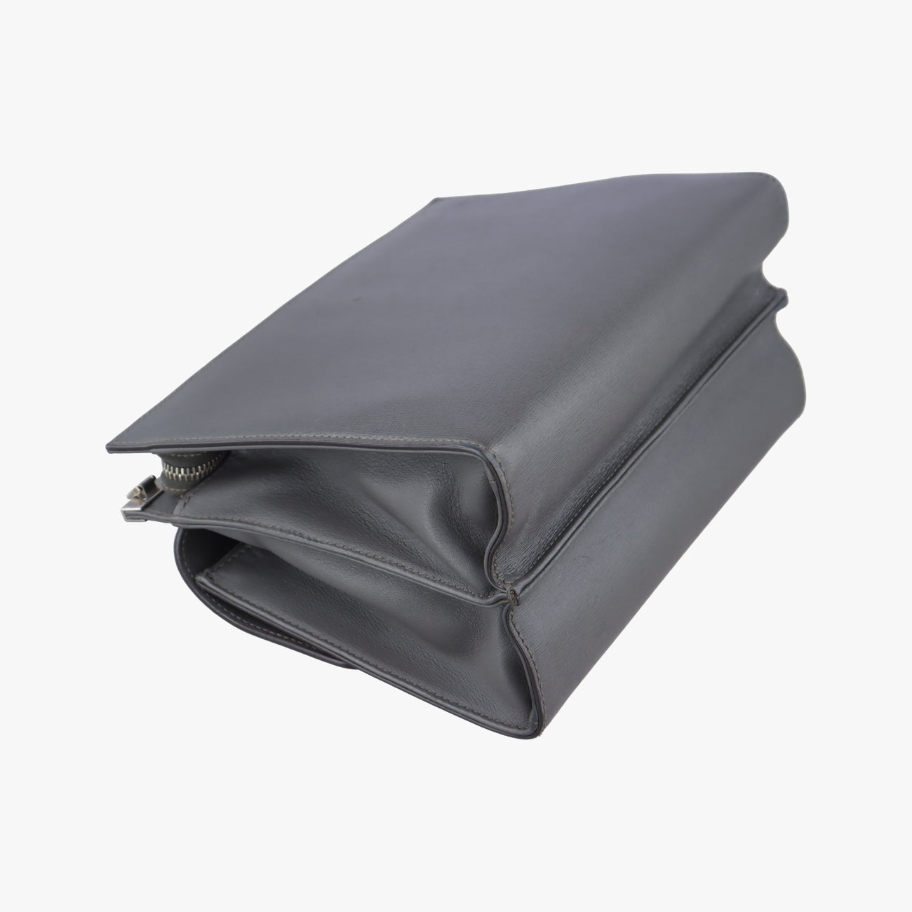 Pre-owned Fendi Demi Jour Grey Leather 8BT222 shoulderbag | stylenewstar