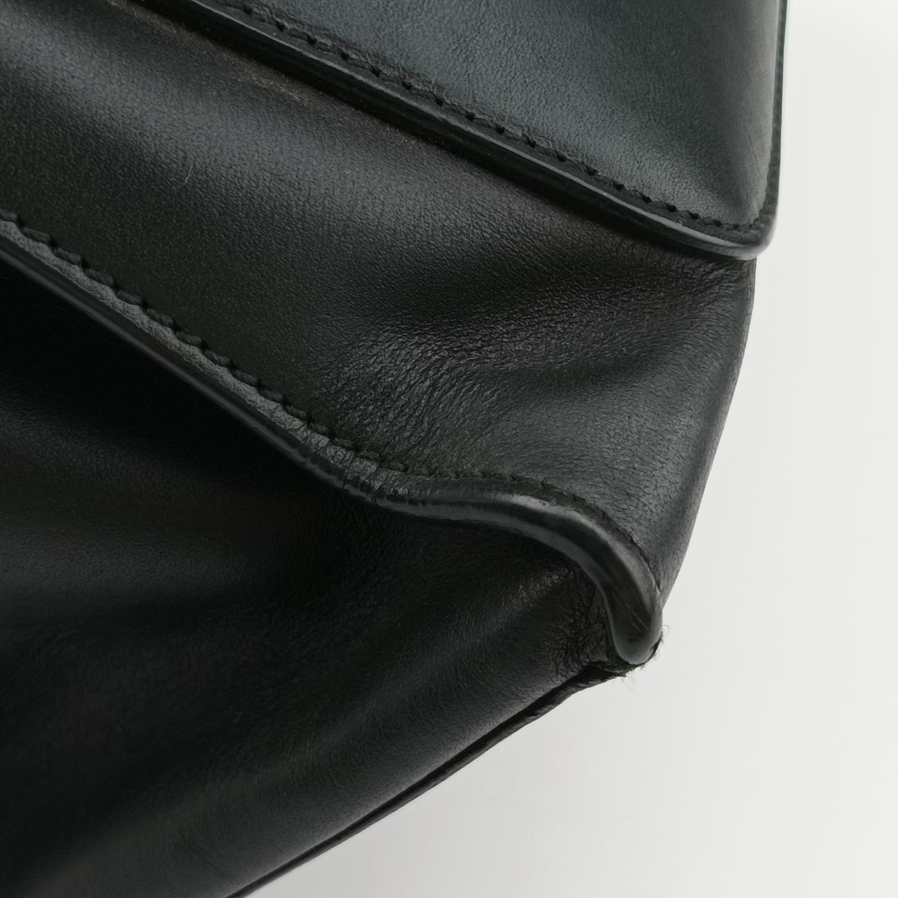 Pre-owned Balenciaga Padlock All Afternoon Green Leather  shoulderbag | stylenewstar