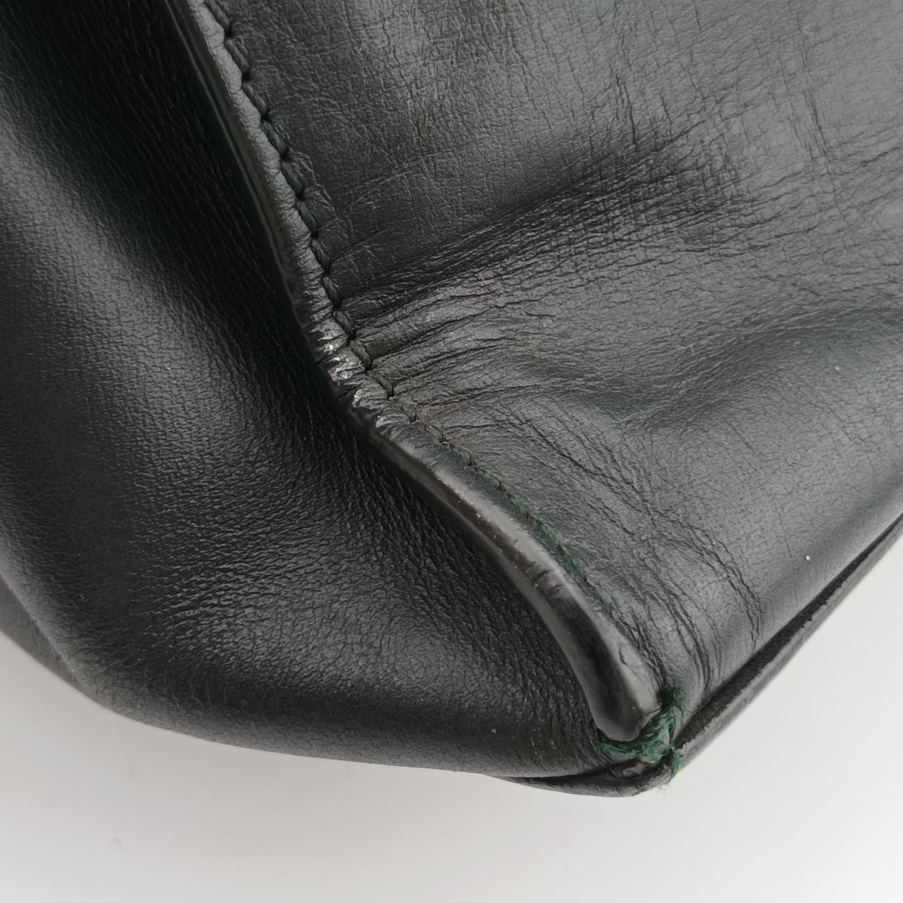 Pre-owned Balenciaga Padlock All Afternoon Green Leather  shoulderbag | stylenewstar