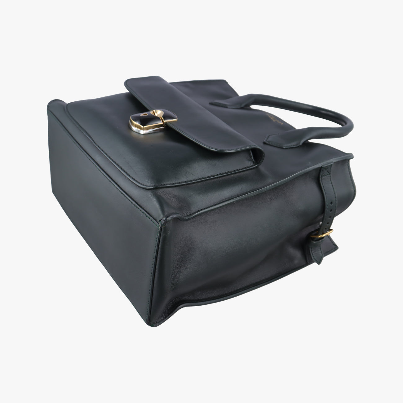 Pre-owned Balenciaga Padlock All Afternoon Green Leather  shoulderbag | stylenewstar