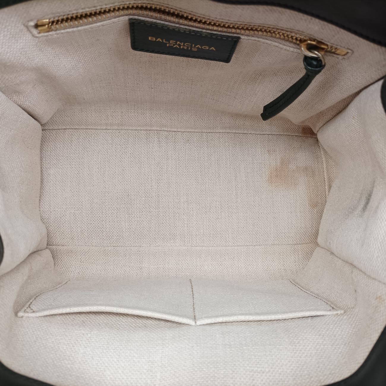 Pre-owned Balenciaga Padlock All Afternoon Green Leather  shoulderbag | stylenewstar