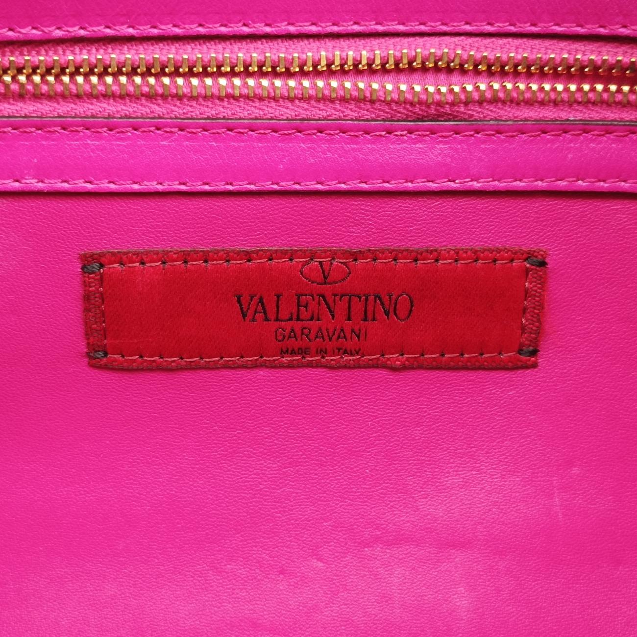 Pre-owned Valentino Rockstud　 Rose Leather  shoulderbag | stylenewstar