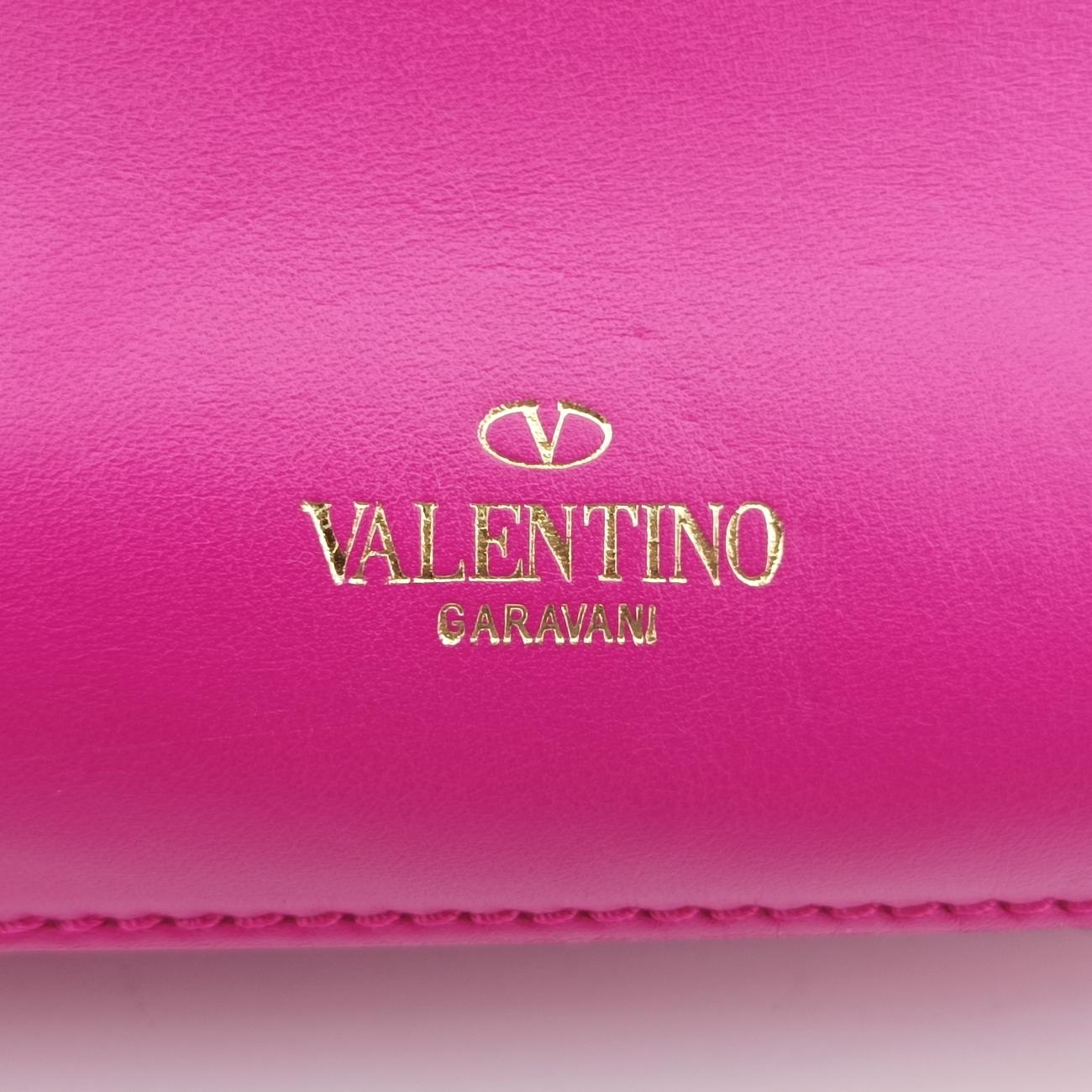 Pre-owned Valentino Rockstud　 Rose Leather  shoulderbag | stylenewstar