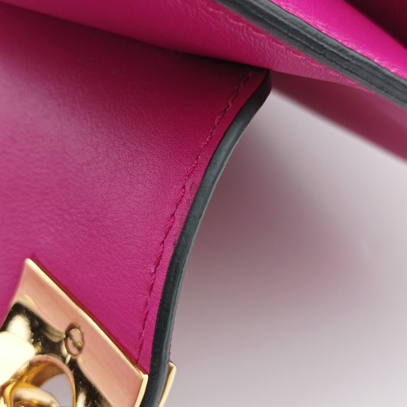 Pre-owned Valentino Rockstud　 Rose Leather  shoulderbag | stylenewstar