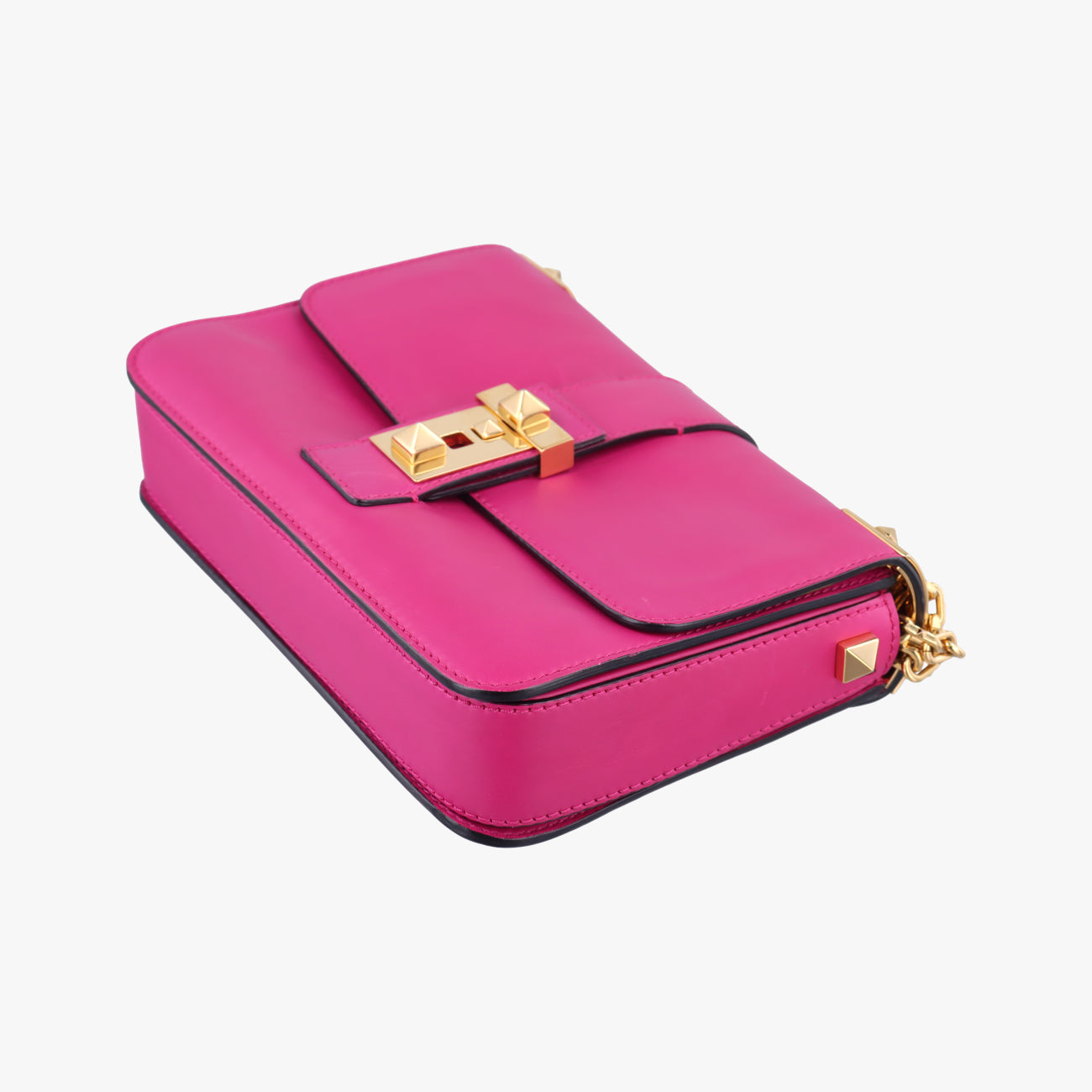 Pre-owned Valentino Rockstud　 Rose Leather  shoulderbag | stylenewstar