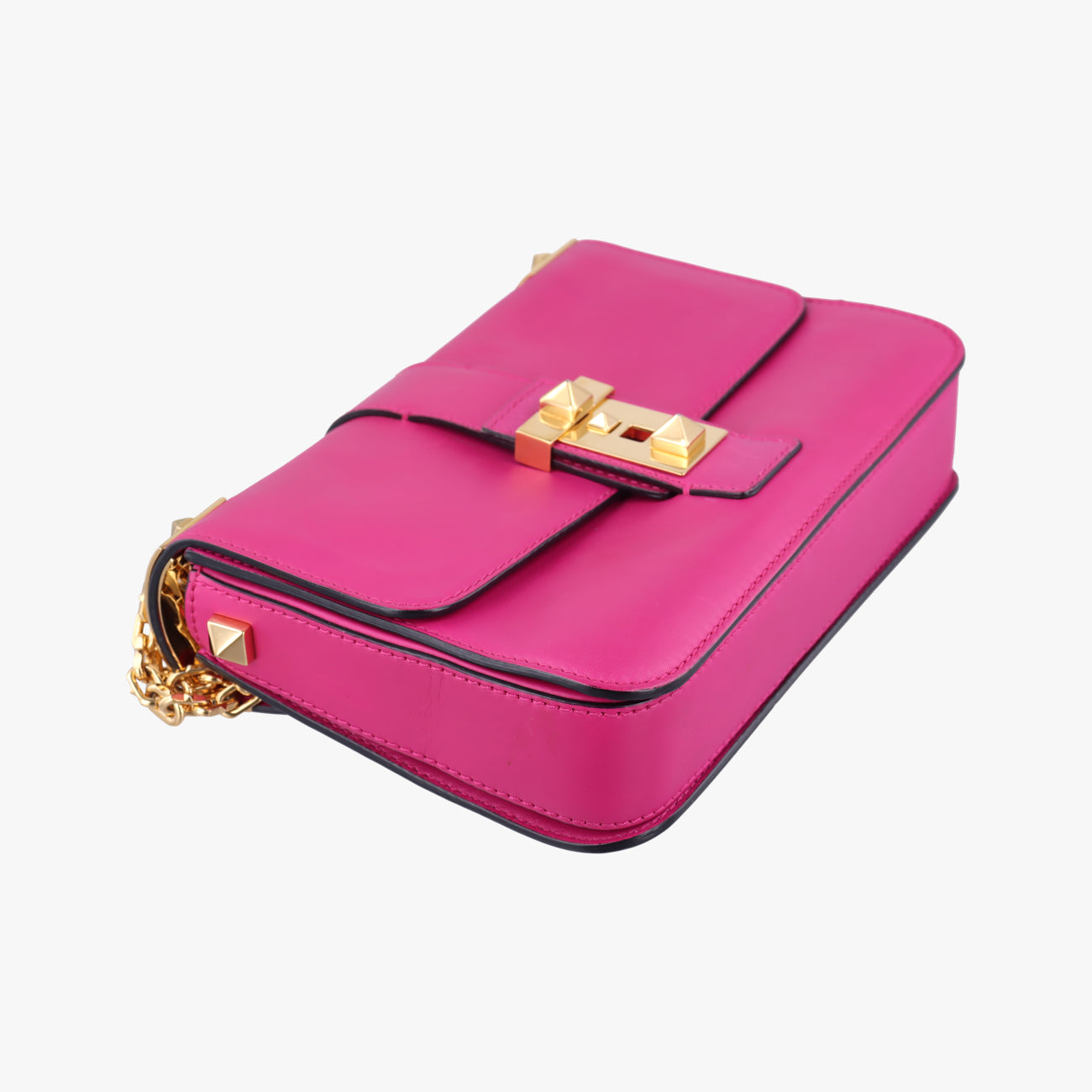 Pre-owned Valentino Rockstud　 Rose Leather  shoulderbag | stylenewstar