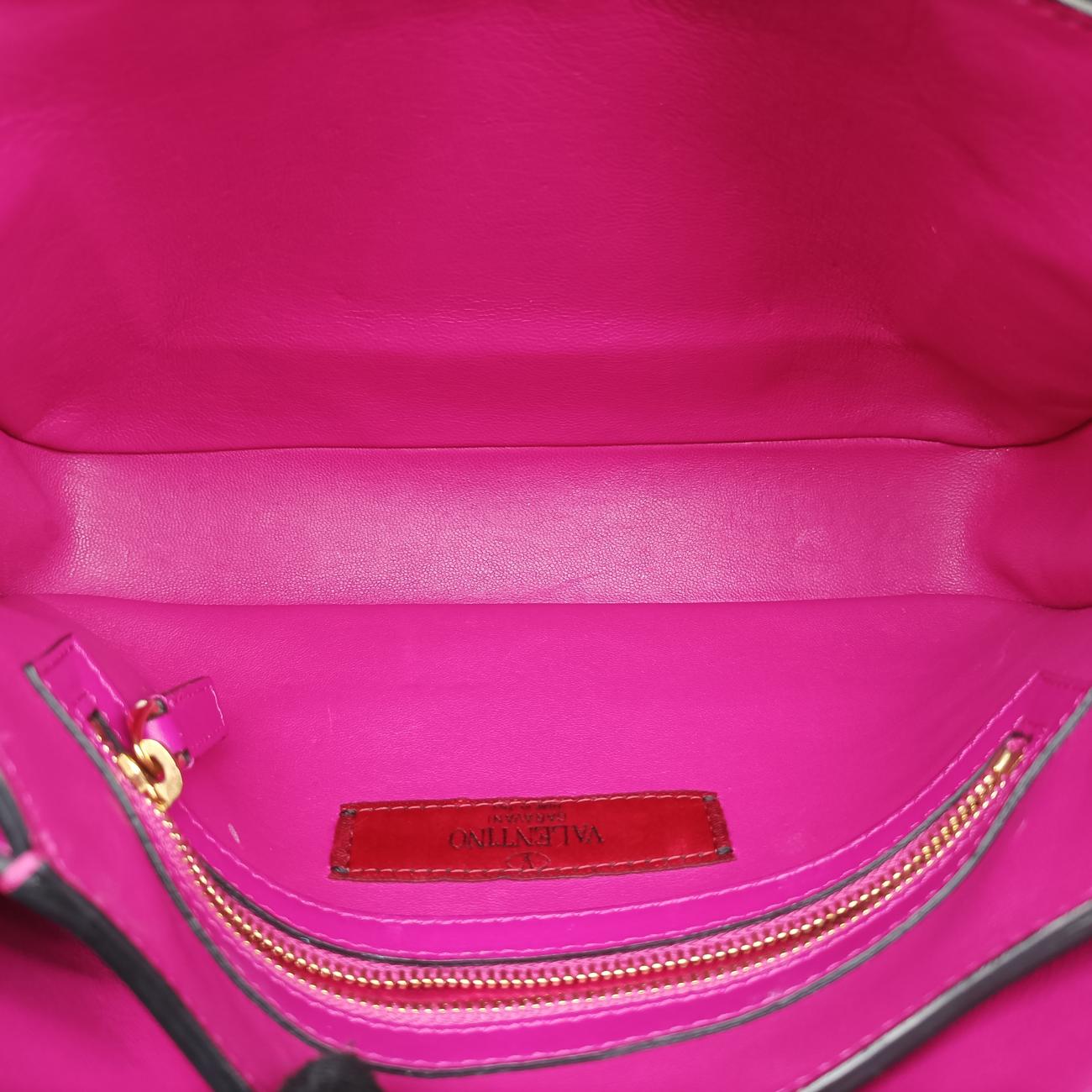 Pre-owned Valentino Rockstud　 Rose Leather  shoulderbag | stylenewstar