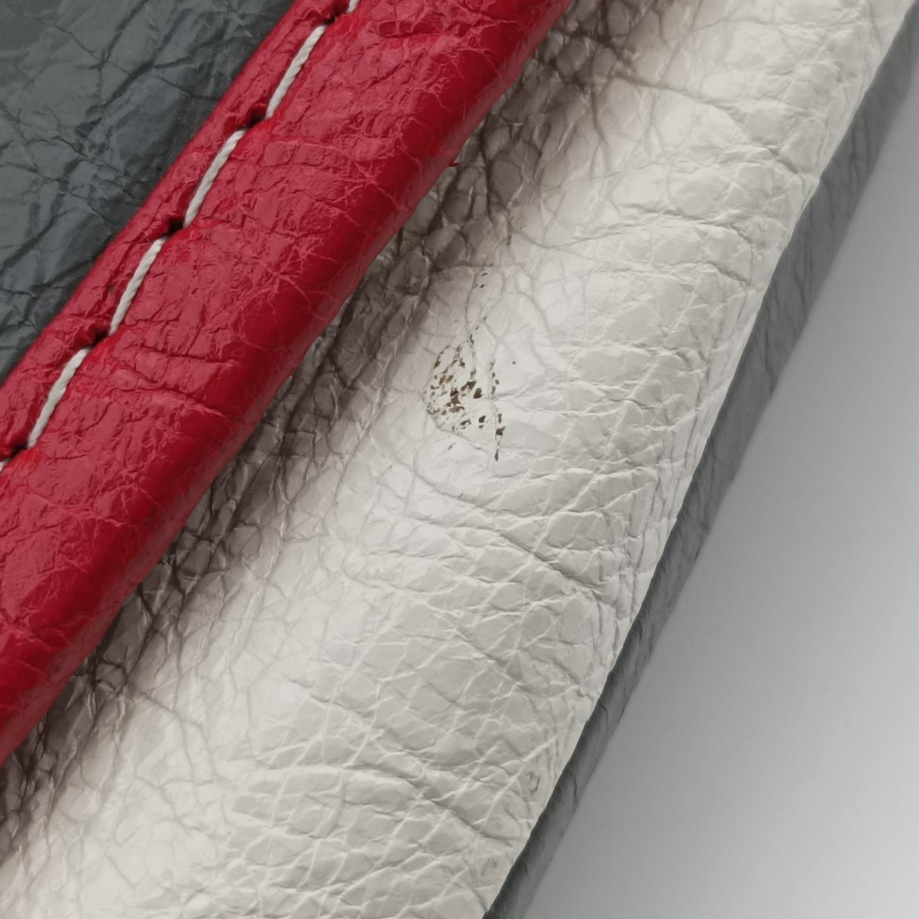 Pre-owned Balenciaga Bazar Shopper Red×Multicolour Lambskin  shoulderbag | stylenewstar