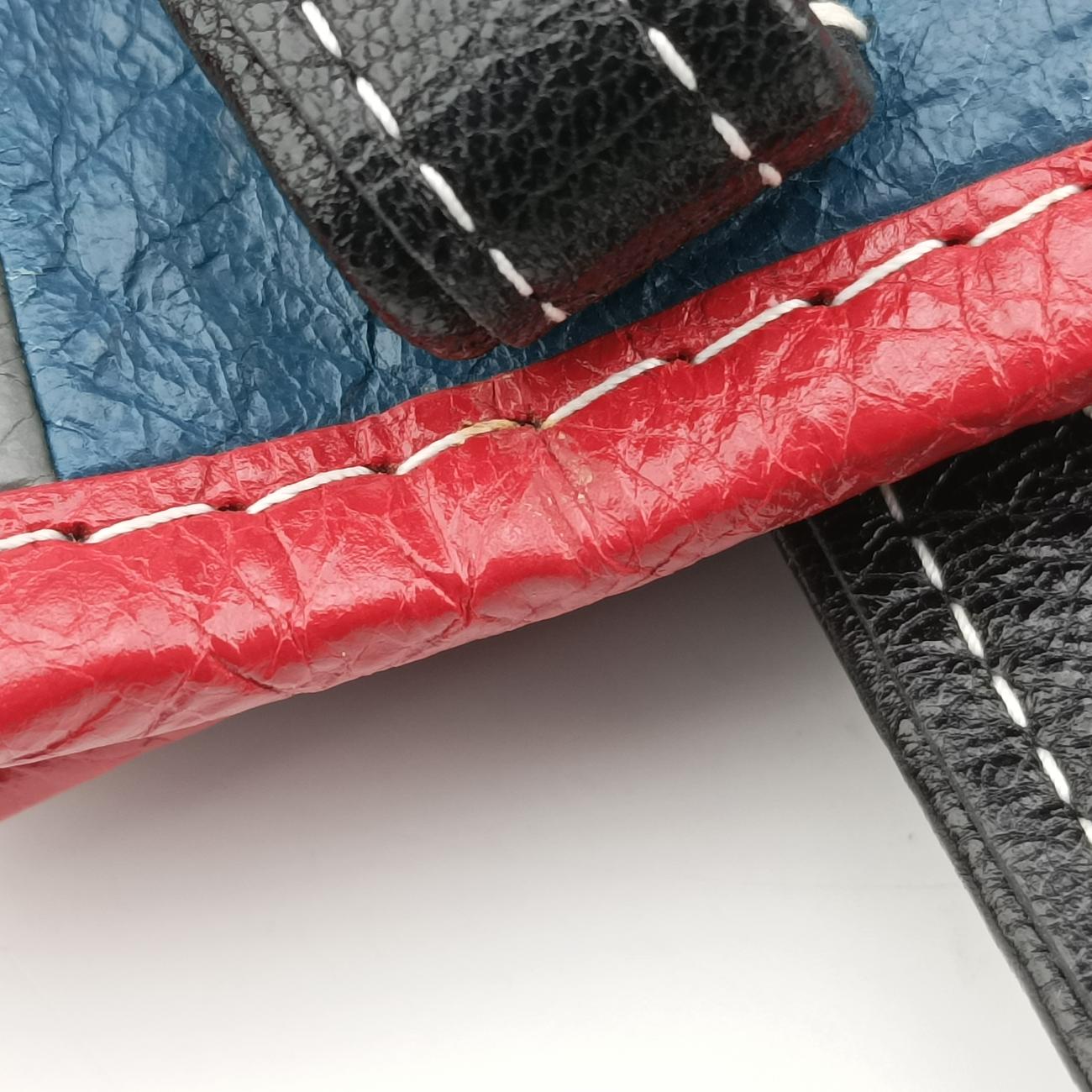 Pre-owned Balenciaga Bazar Shopper Red×Multicolour Lambskin  shoulderbag | stylenewstar