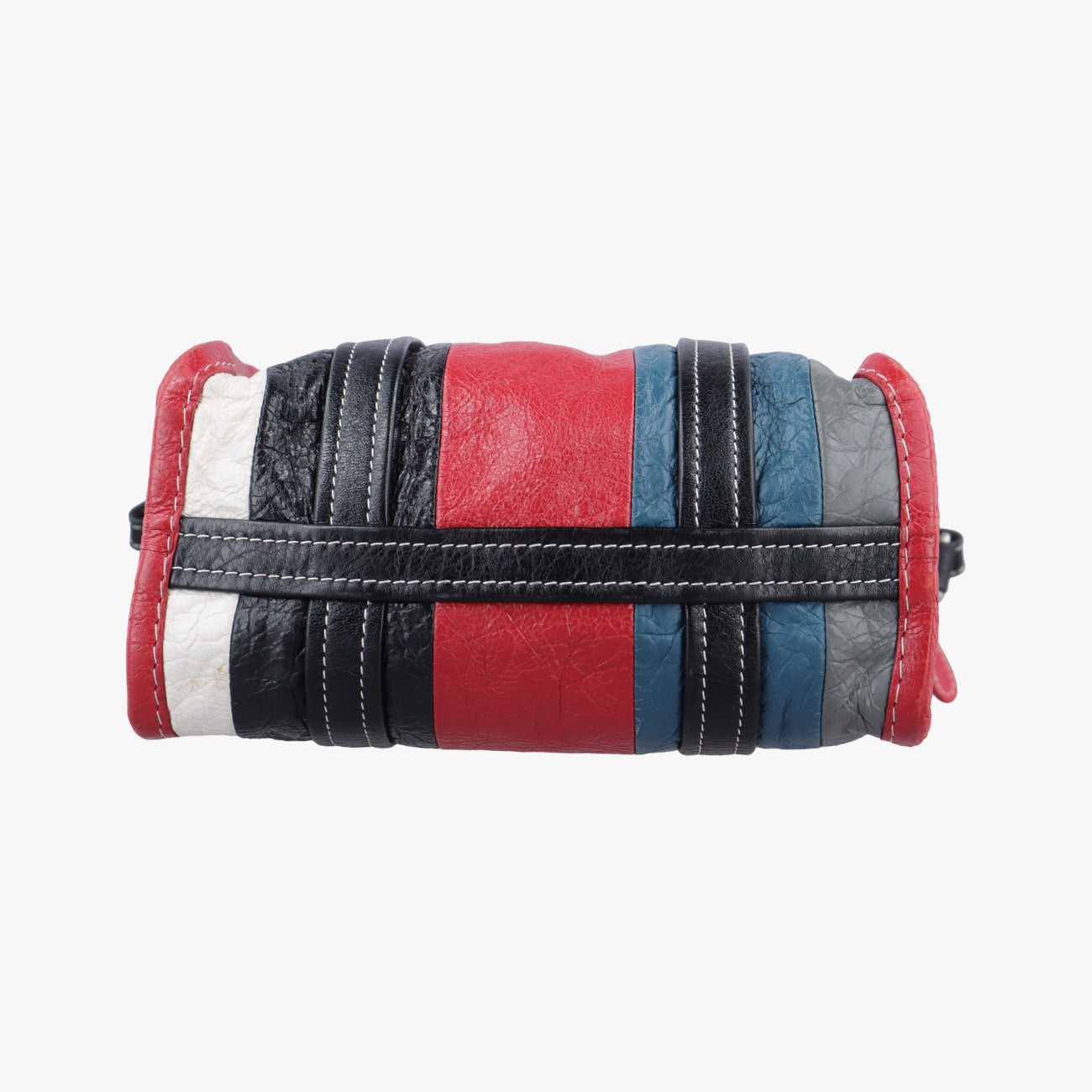 Pre-owned Balenciaga Bazar Shopper Red×Multicolour Lambskin  shoulderbag | stylenewstar