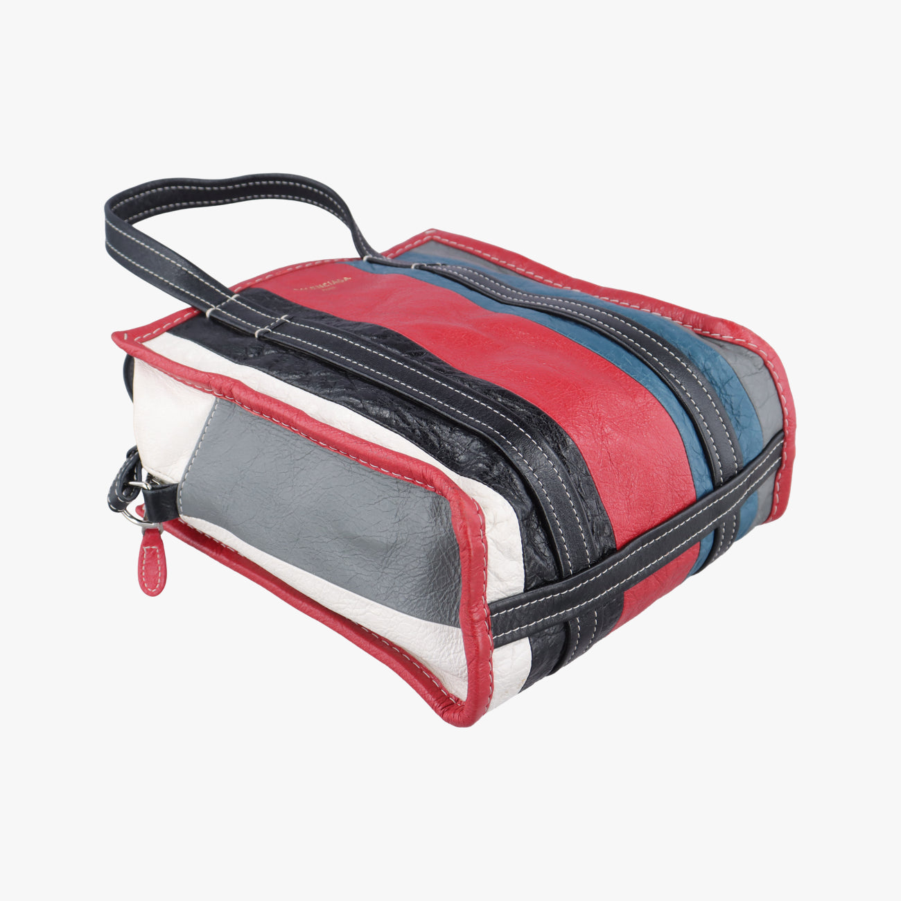 Pre-owned Balenciaga Bazar Shopper Red×Multicolour Lambskin  shoulderbag | stylenewstar