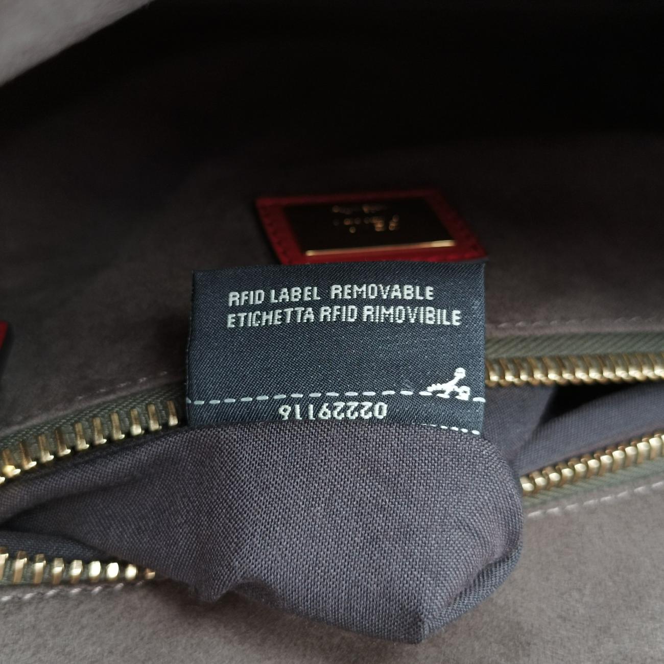 Pre-owned Fendi PEEKABOO Large Red Leather 8BN210 shoulderbag | stylenewstar