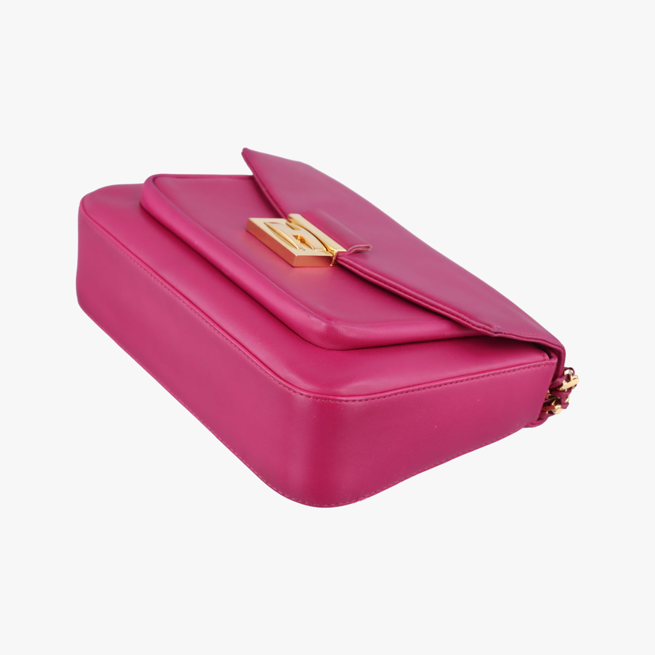 Pre-owned Fendi Be Baguette Rose Leather 8BR677 shoulderbag | stylenewstar