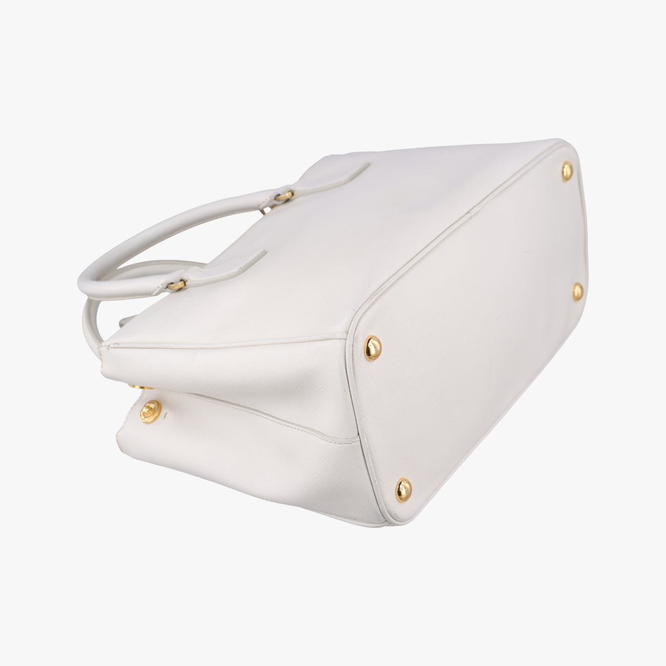 Secondhand Prada Galleria White SAFFIANO Leather BN1801 shoulderbag | stylenewstar