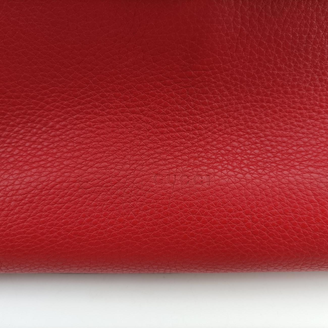 Vintage Gucci Bamboo Daily Red Leather 392013 shoulderbag | stylenewstar