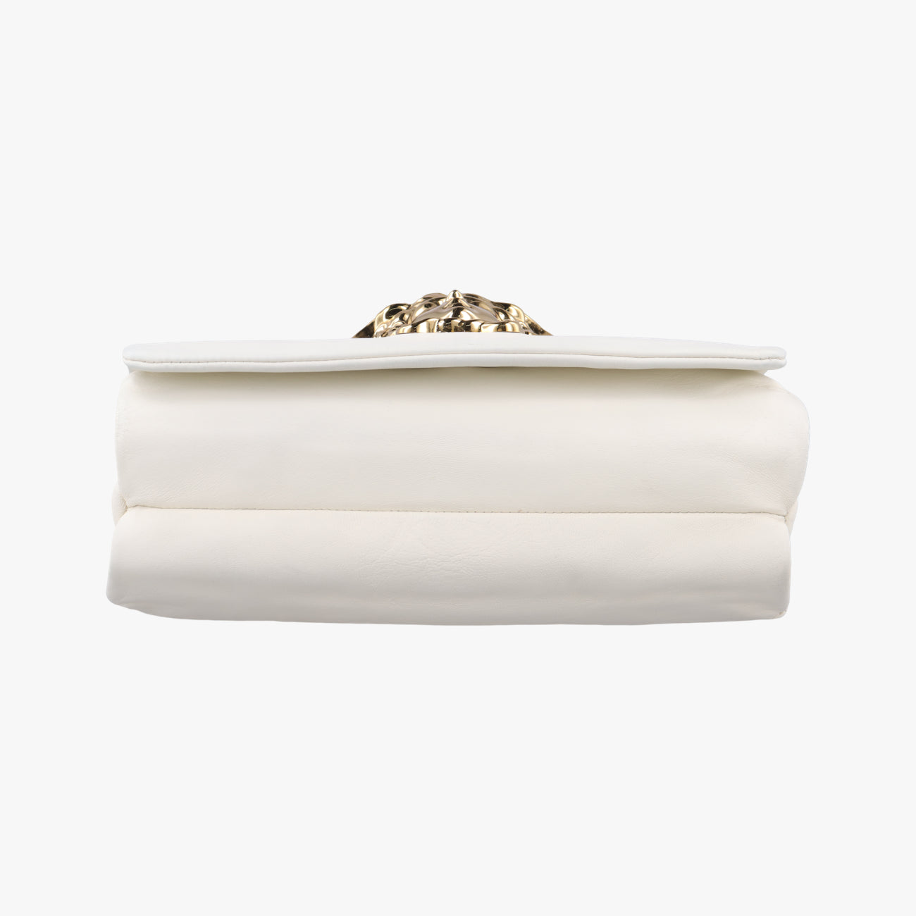 Pre-owned VERSACE Palazzo Medusa White leather  handbag | stylenewstar