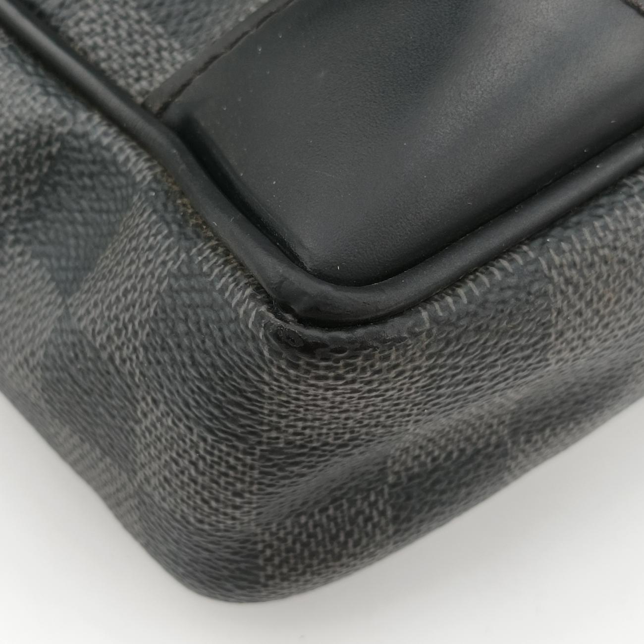 Vintage Louis Vuitton Porte Documents Voyage Noir Damier Graphite N41125 handbag | stylenewstar