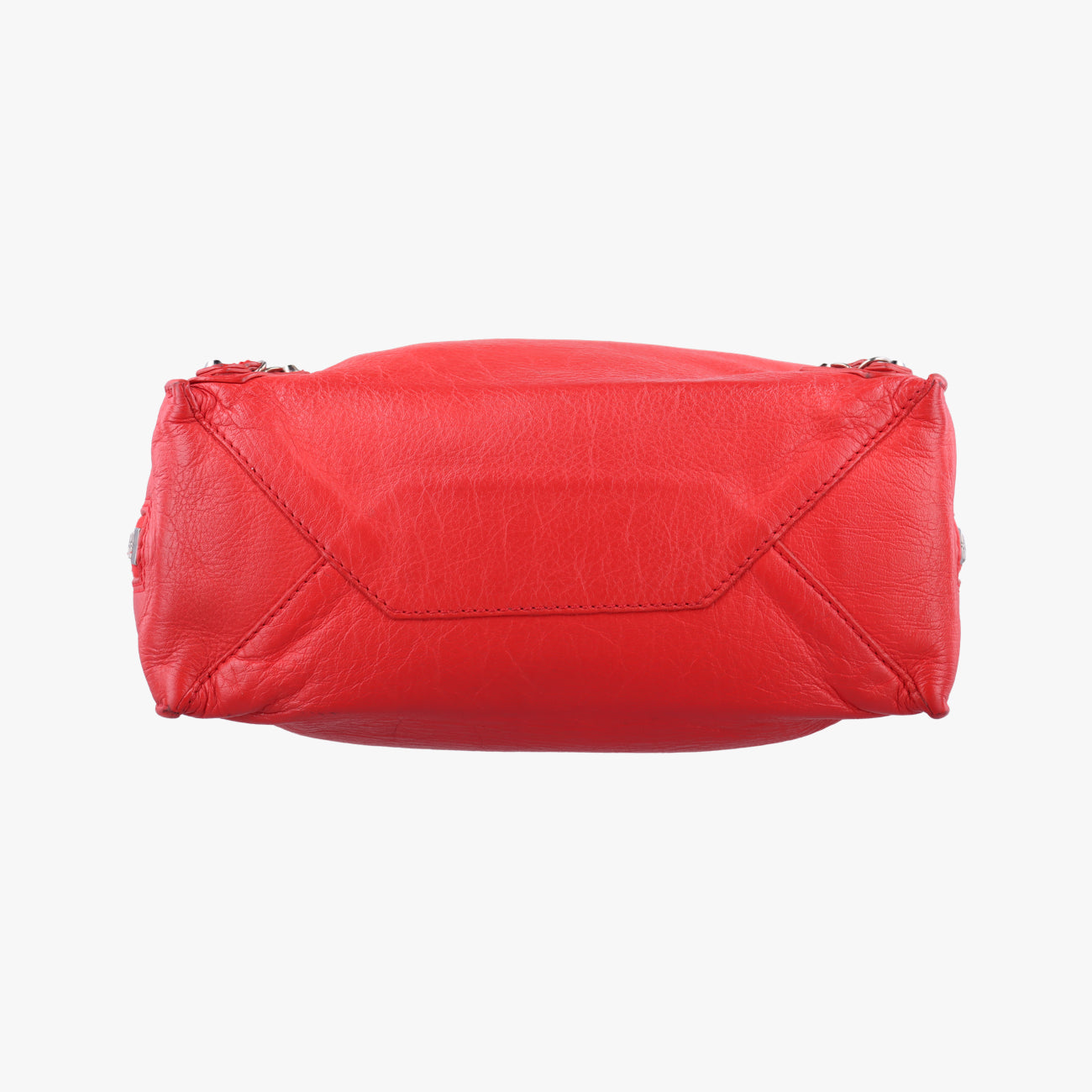 Pre-owned Balenciaga Paper A6 Zip Around Red Lambskin 370926 shoulderbag | stylenewstar