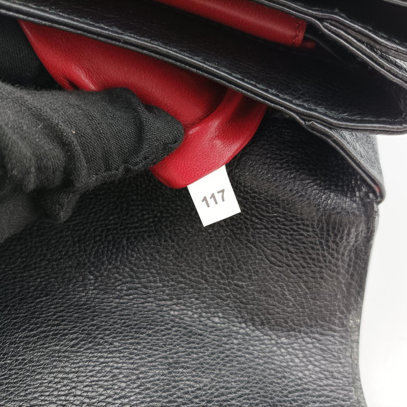 Pre-owned Prada Robot Flap Black×Multicolour Leather 1BD055 shoulderbag | stylenewstar