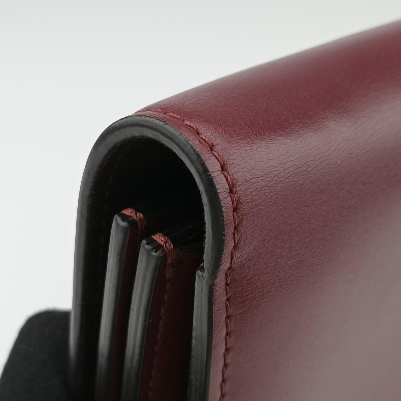 Pre-owned Fendi Fab Red Leather 8BT326 shoulderbag | stylenewstar