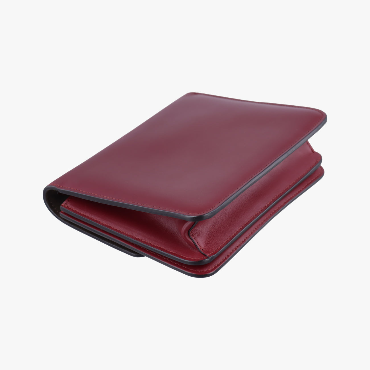 Pre-owned Fendi Fab Red Leather 8BT326 shoulderbag | stylenewstar