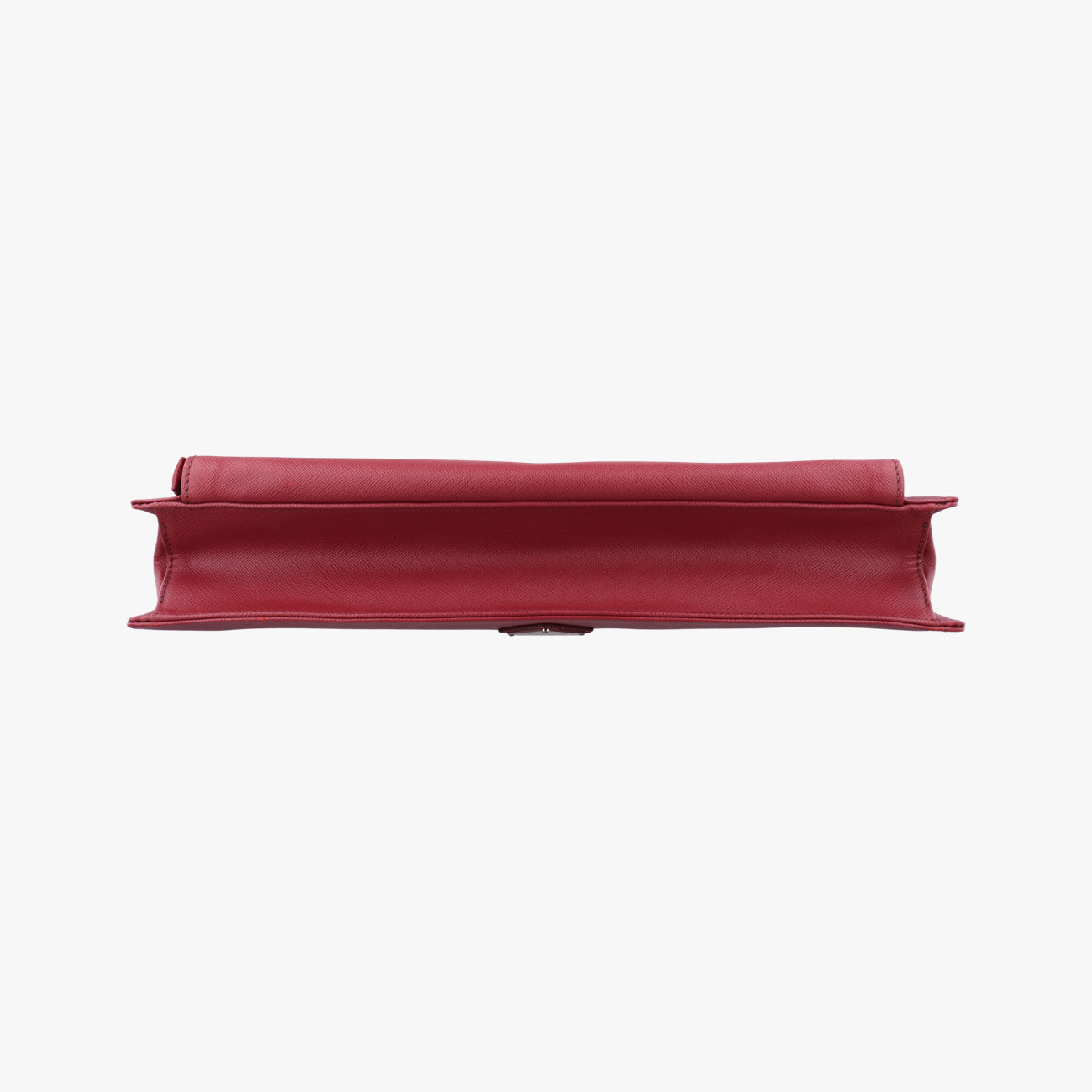 Vintage Prada Triangle Logo Plate Red Saffiano Leather  handbag | stylenewstar