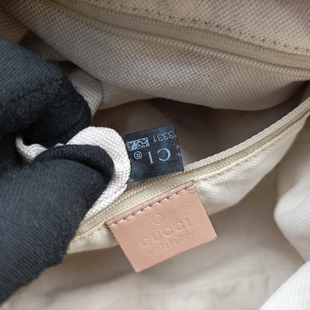 Pre-owned Gucci Sukey Beige canvas 247902 shoulderbag | stylenewstar