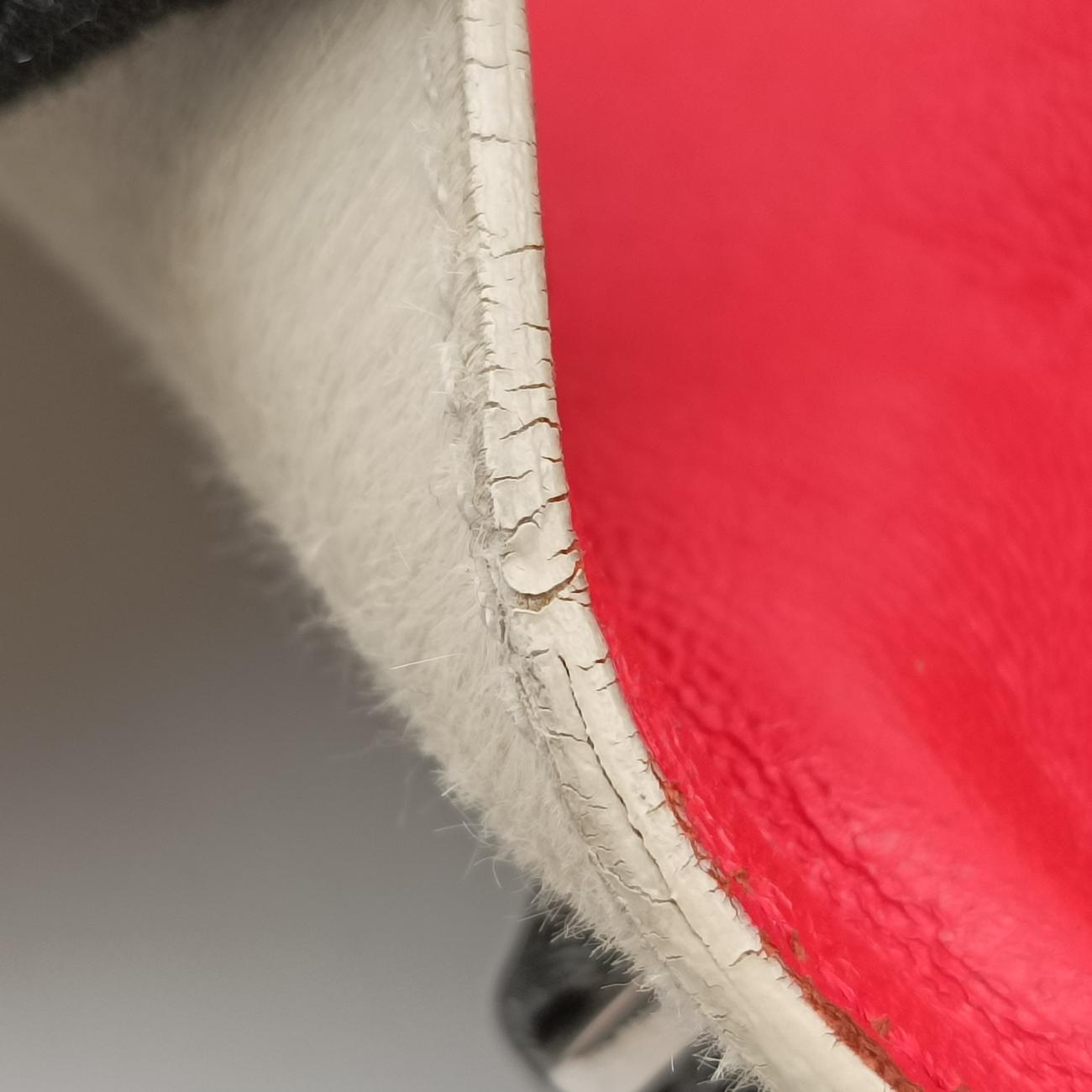 Pre-owned Celine Trapèze Red x Black x White Leather x Ponyhair  shoulderbag | stylenewstar