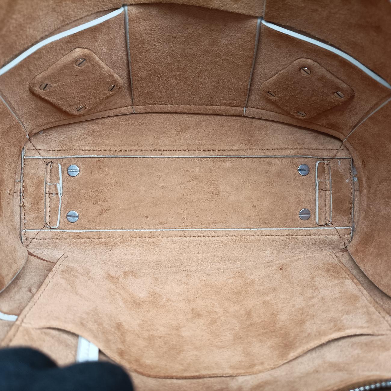 Pre-owned Bottega Veneta ARCO White Leather  shoulderbag | stylenewstar