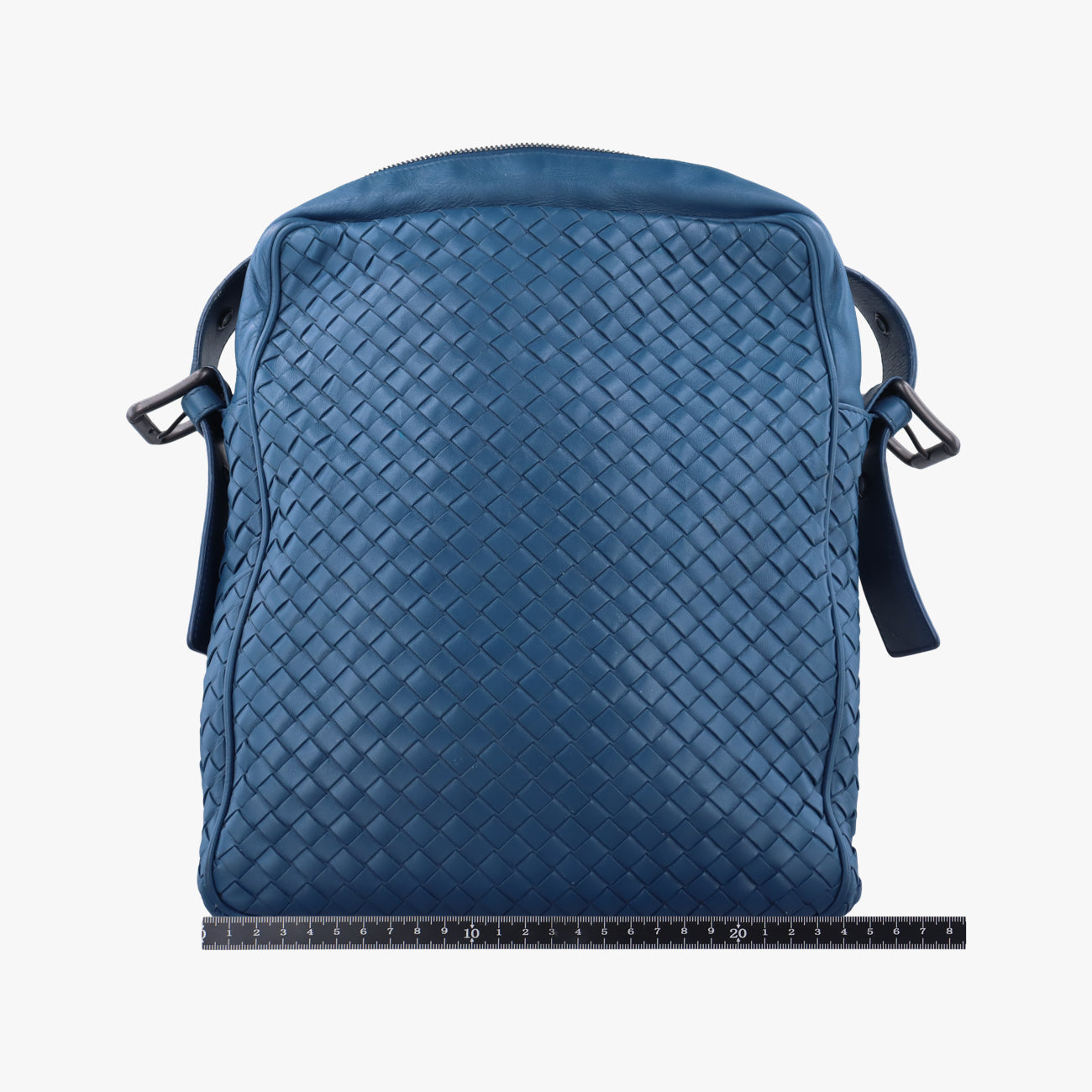 Pre-owned Bottega Veneta Intrecciato Blue lambskin  shoulderbag | stylenewstar