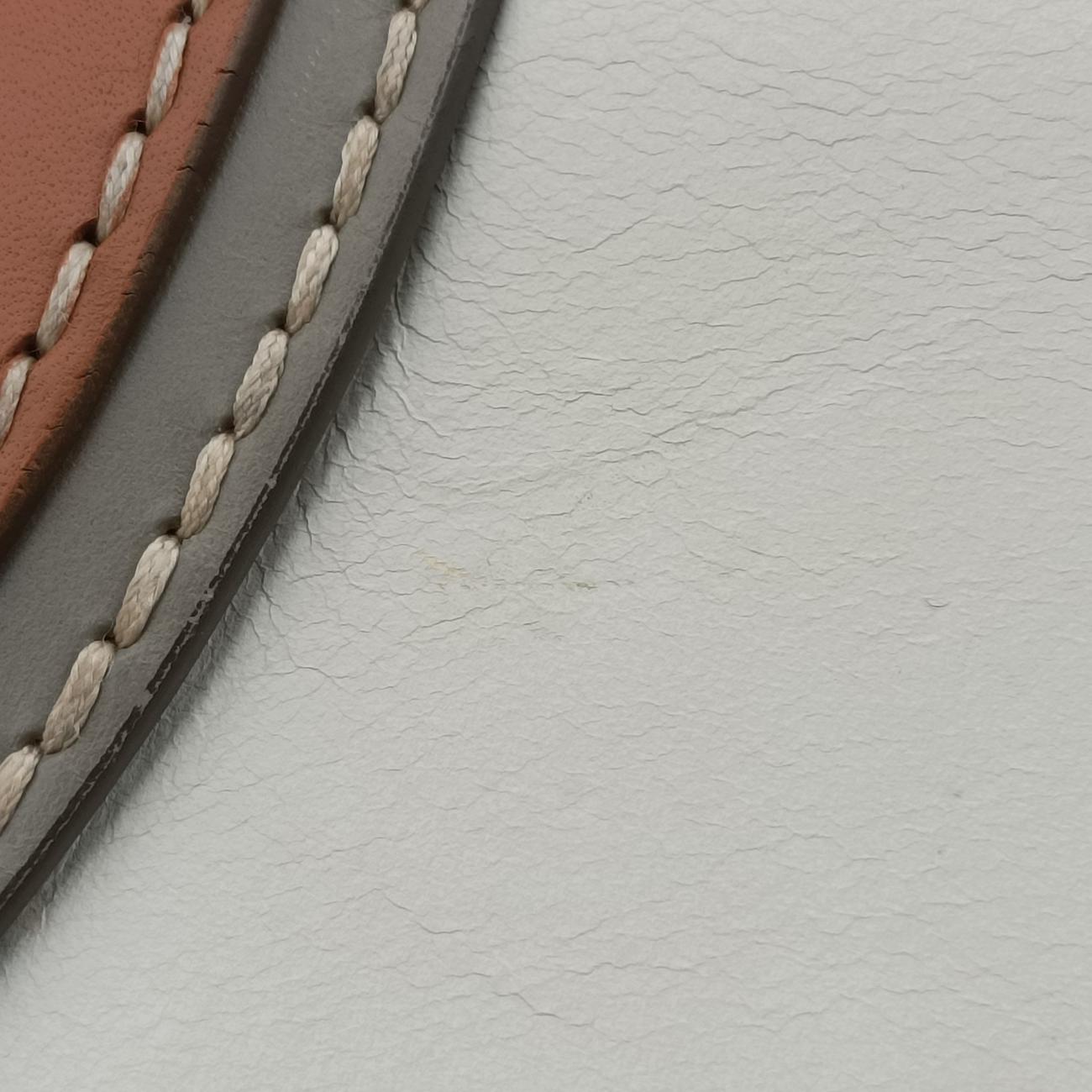 Vintage Prada City calf stitch handle Beige x White Leather BL0920 shoulderbag | stylenewstar