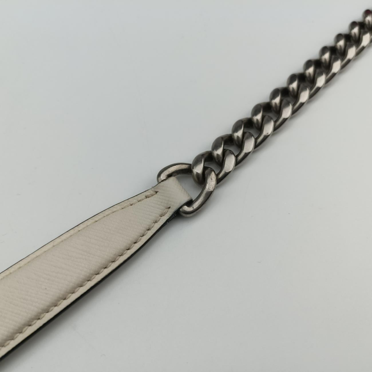 Vintage Prada Sidonie White SAFFIANO　Leather 1BD219 shoulderbag | stylenewstar