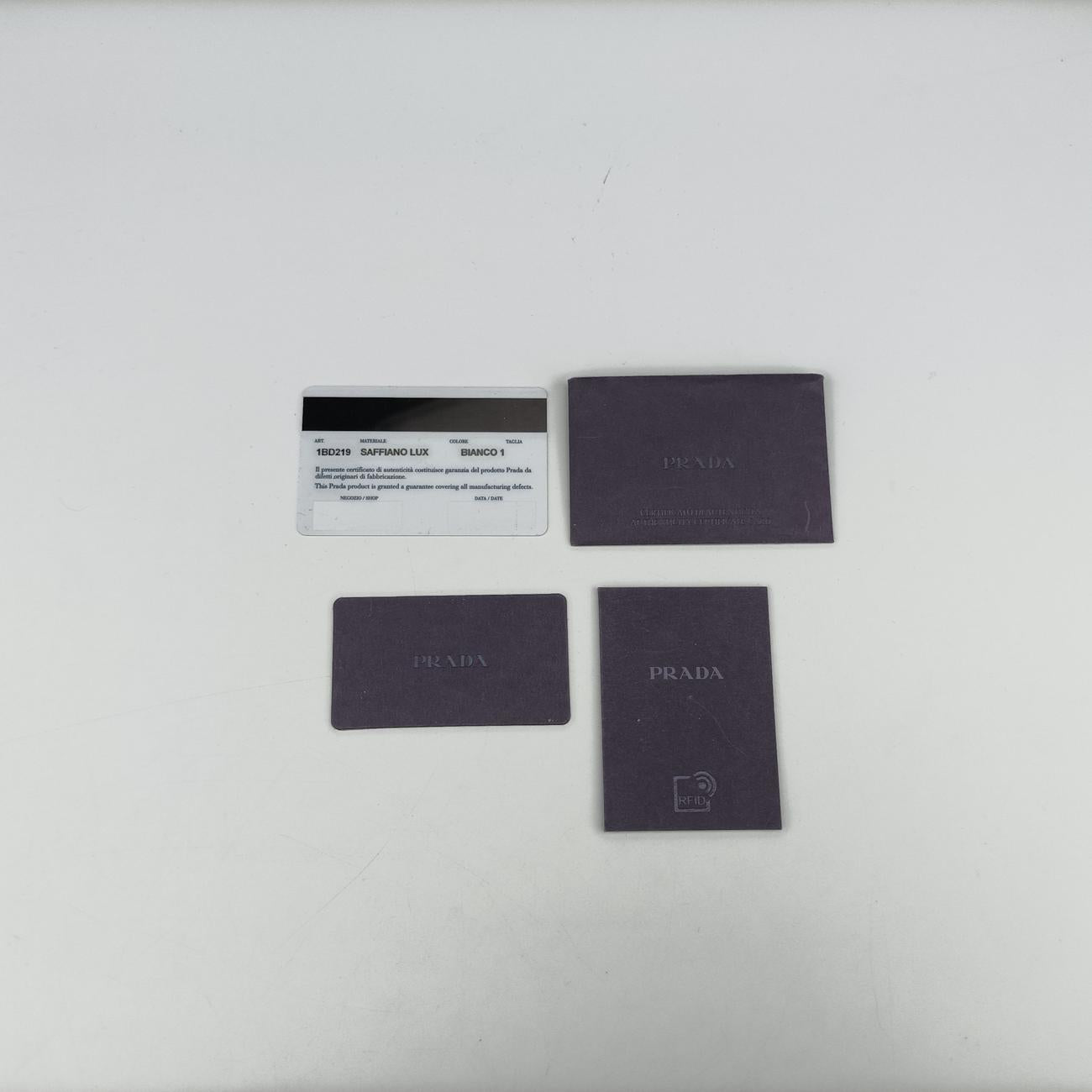 Vintage Prada Sidonie White SAFFIANO　Leather 1BD219 shoulderbag | stylenewstar