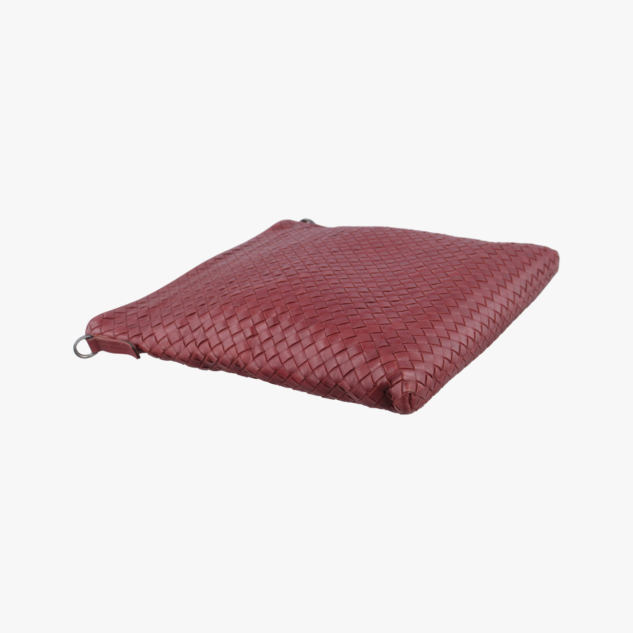 Pre-owned Bottega Veneta Intrecciato Burgundy lambskin  shoulderbag | stylenewstar