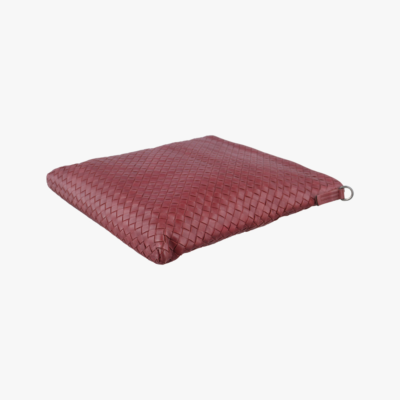 Pre-owned Bottega Veneta Intrecciato Burgundy lambskin  shoulderbag | stylenewstar