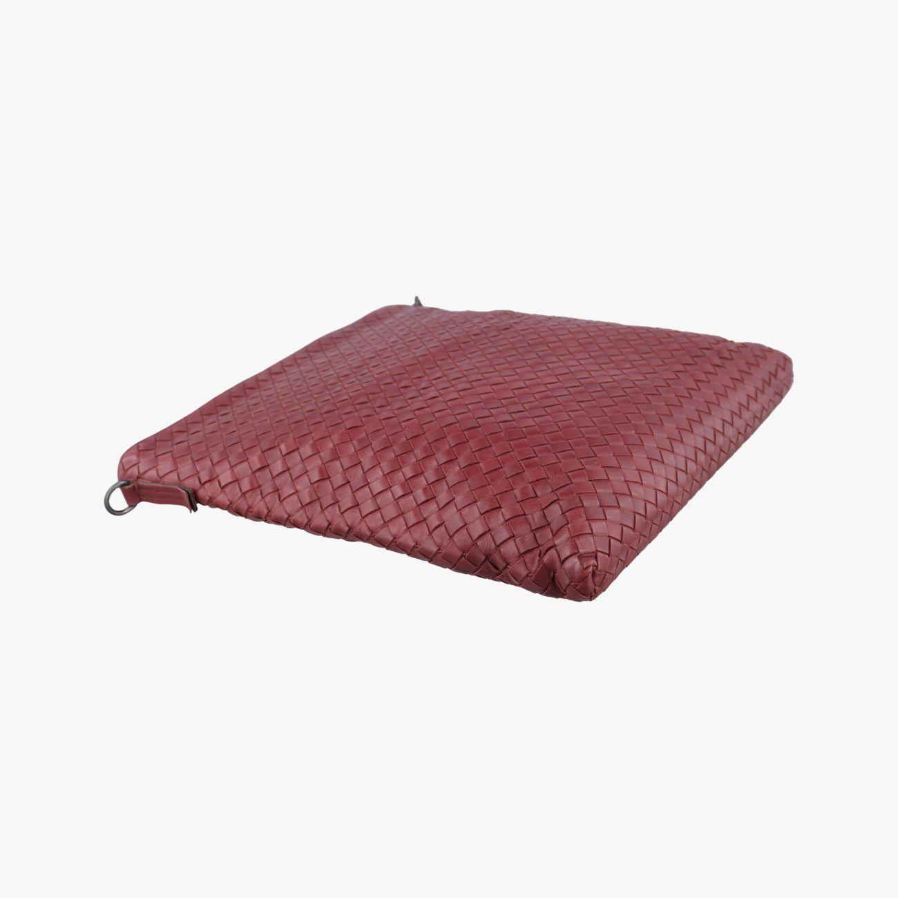 Pre-owned Bottega Veneta Intrecciato Burgundy lambskin  shoulderbag | stylenewstar
