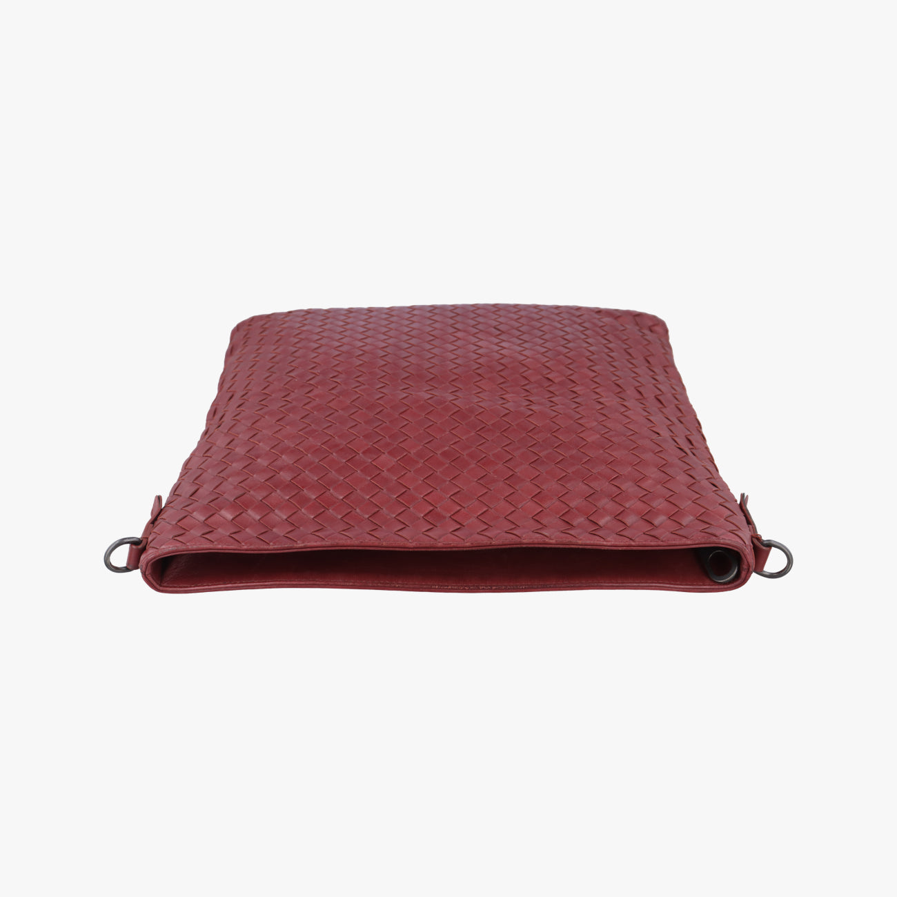 Pre-owned Bottega Veneta Intrecciato Burgundy lambskin  shoulderbag | stylenewstar