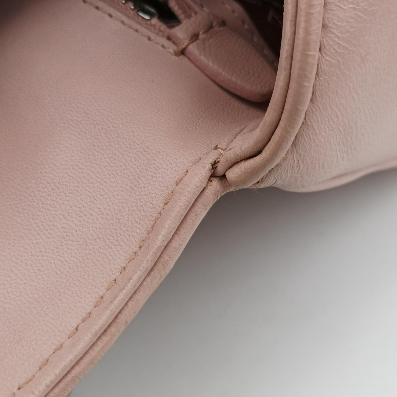 Pre-owned Prada Nappa Gaufre Pink Leather 1BD140 shoulderbag | stylenewstar