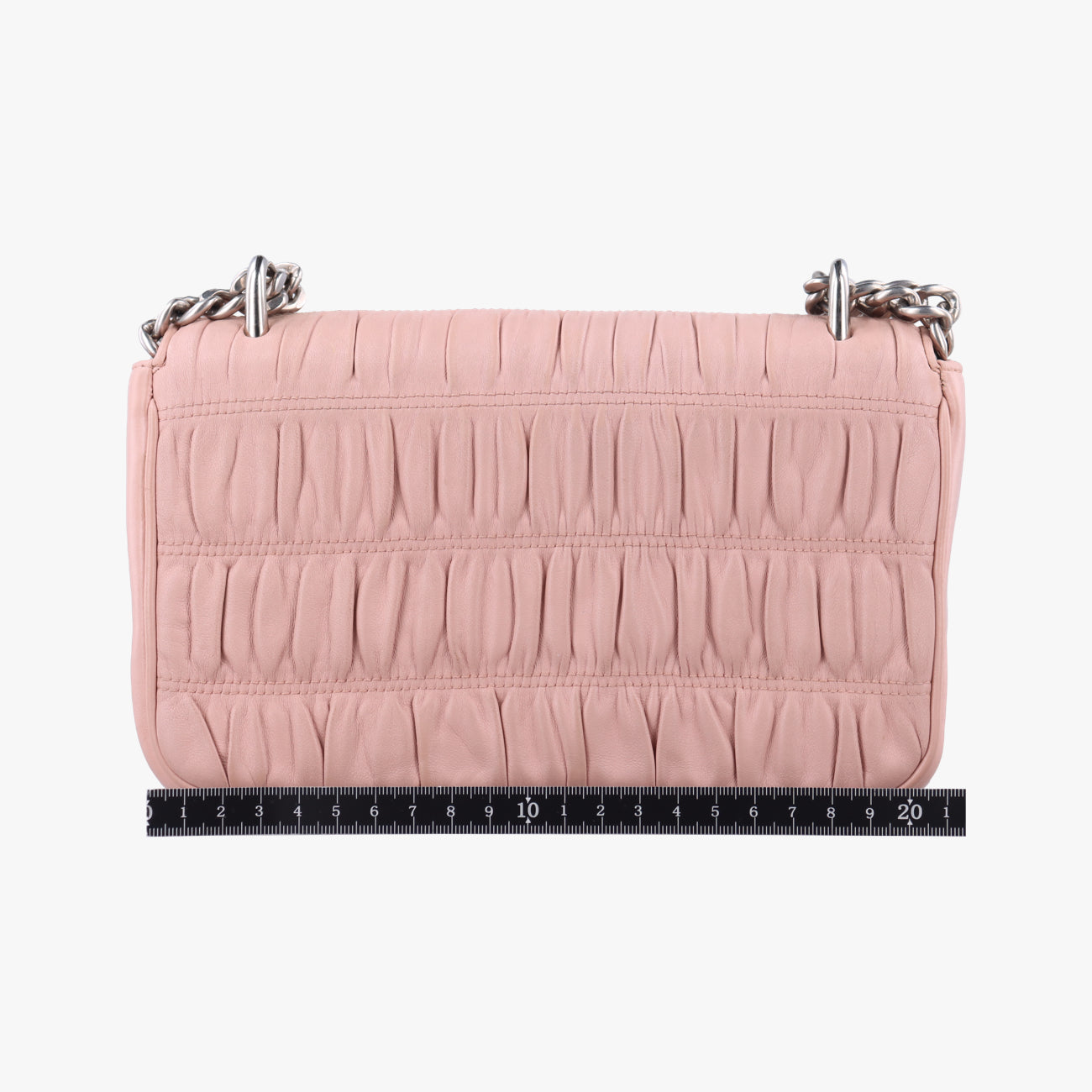 Pre-owned Prada Nappa Gaufre Pink Leather 1BD140 shoulderbag | stylenewstar