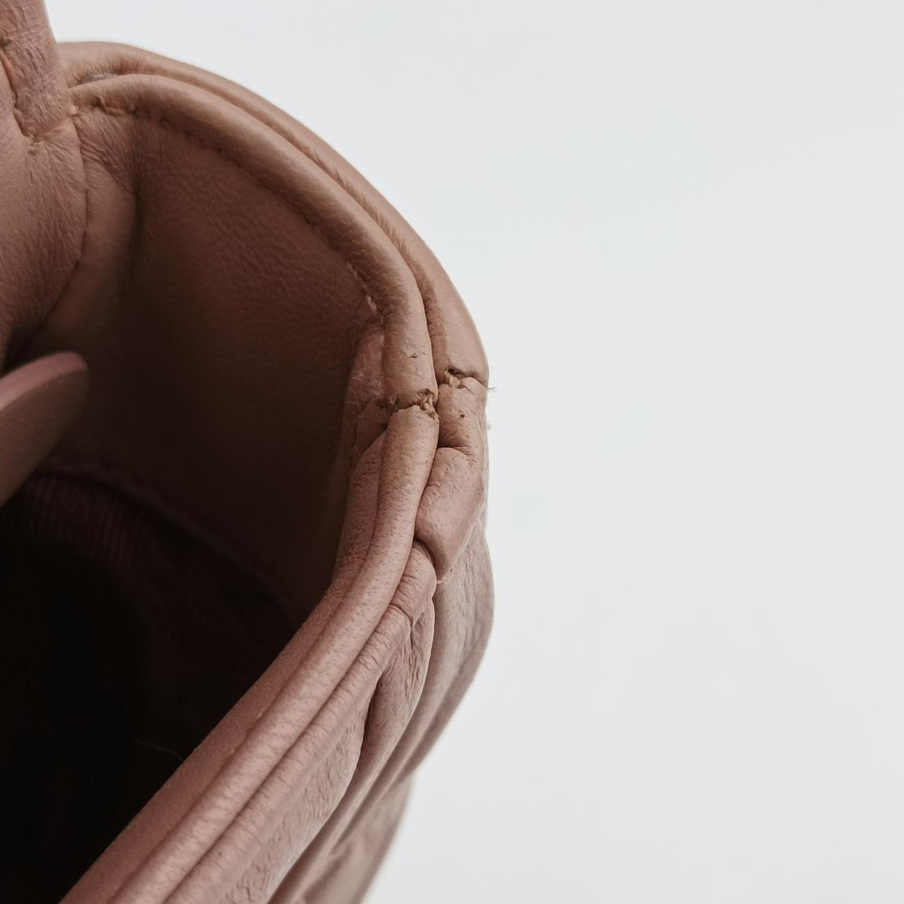 Pre-owned Prada Nappa Gaufre Pink Leather 1BD140 shoulderbag | stylenewstar