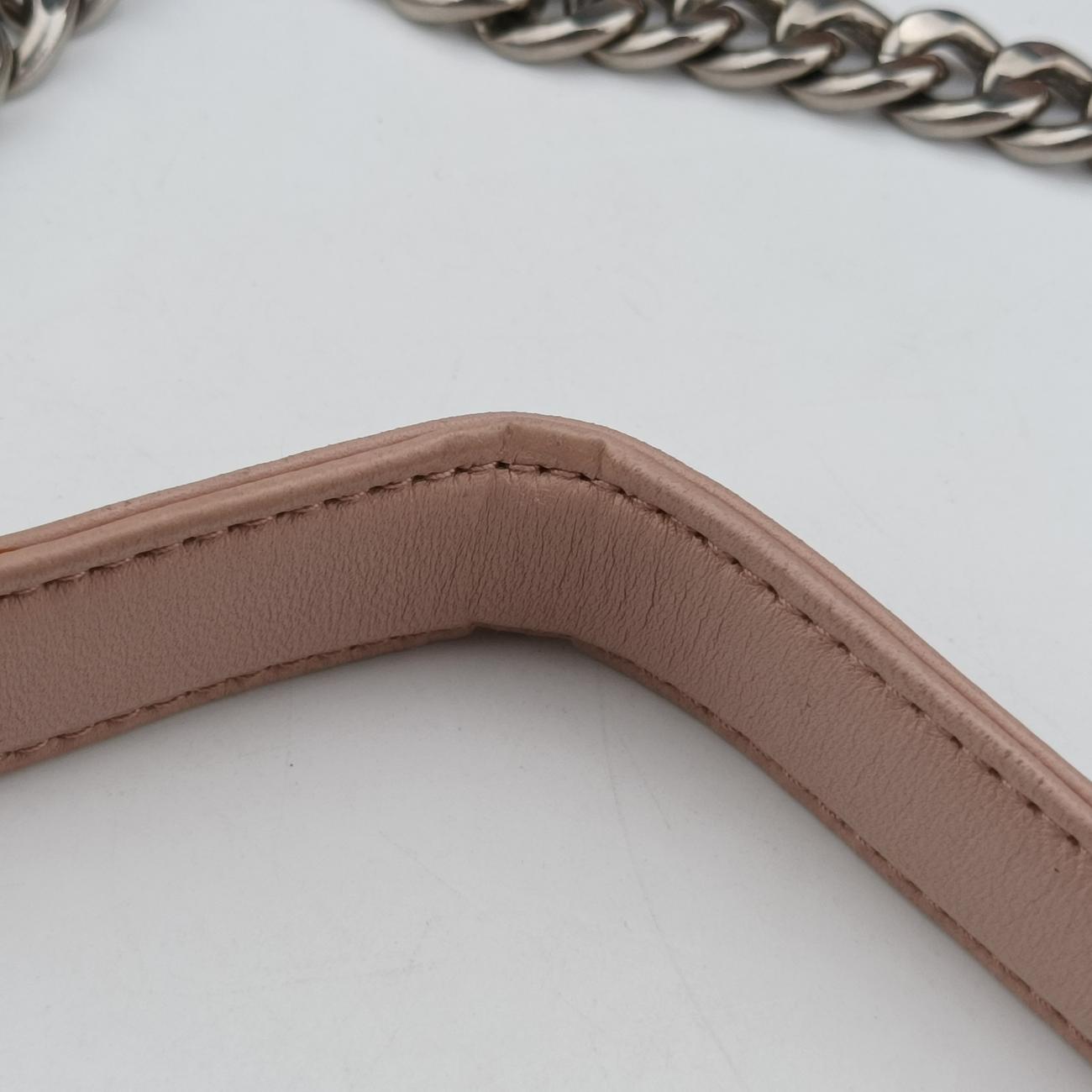 Pre-owned Prada Nappa Gaufre Pink Leather 1BD140 shoulderbag | stylenewstar