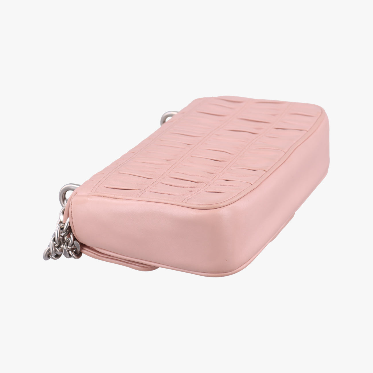 Pre-owned Prada Nappa Gaufre Pink Leather 1BD140 shoulderbag | stylenewstar