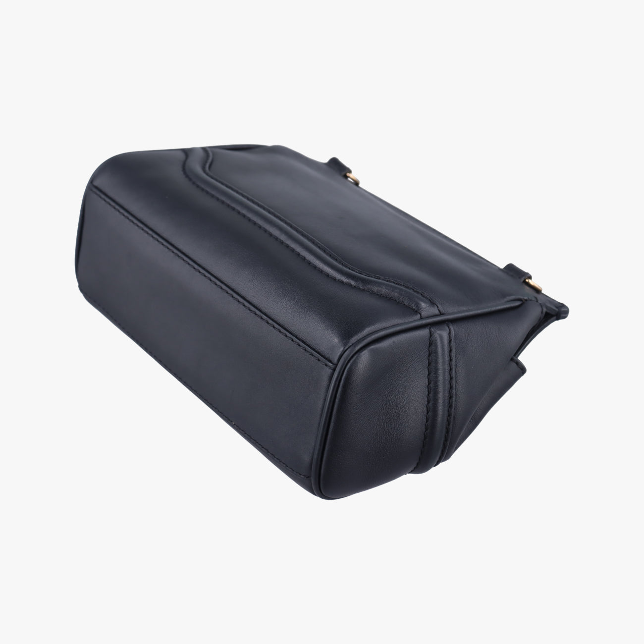 Pre-owned VERSACE Palazzo Empire Black Leather  shoulderbag | stylenewstar