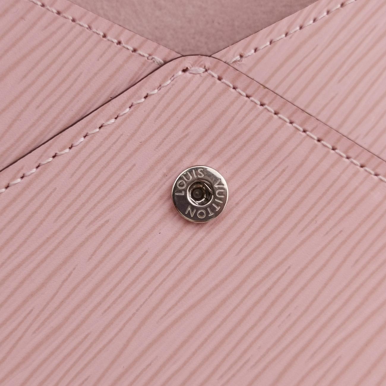 Pre-owned Louis Vuitton Pochette Rose Ballerine Epi M62457 clutchbag | stylenewstar