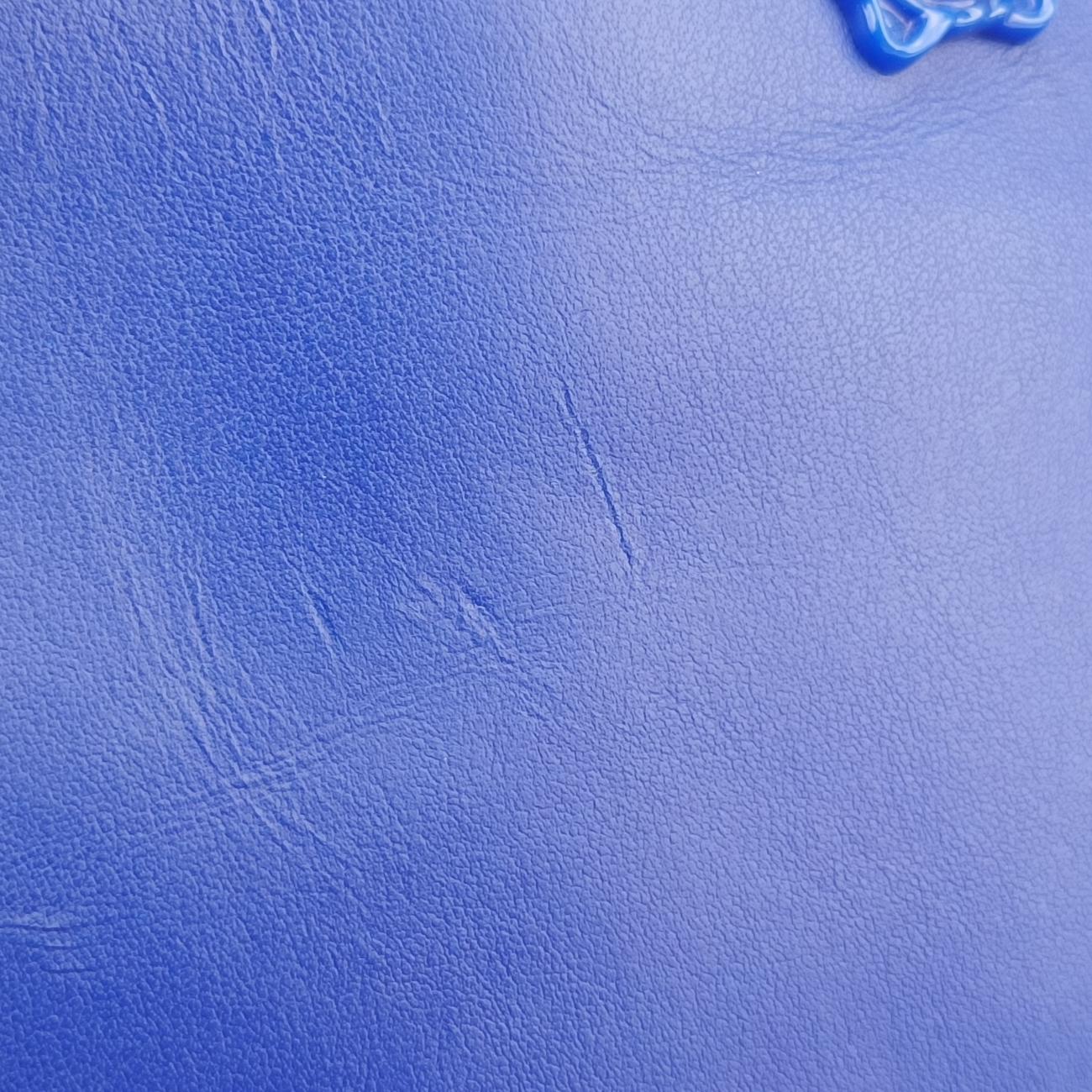 Pre-owned VERSACE La Medusa Blue Leather  shoulderbag | stylenewstar