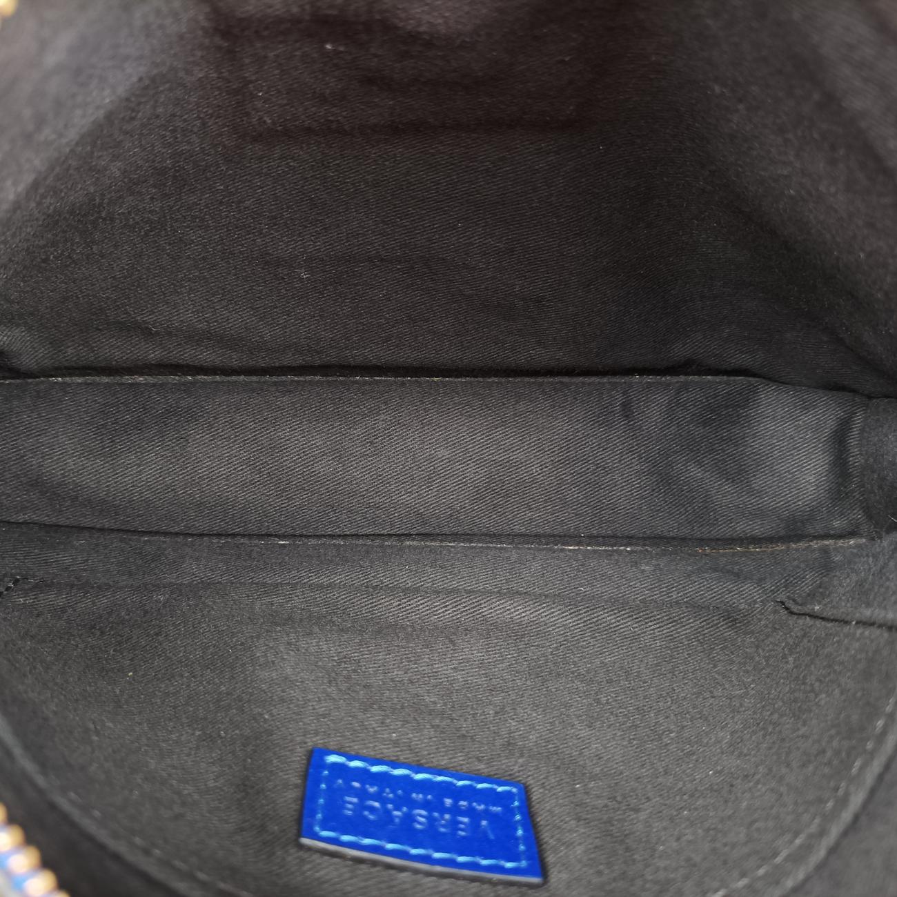 Pre-owned VERSACE La Medusa Blue Leather  shoulderbag | stylenewstar