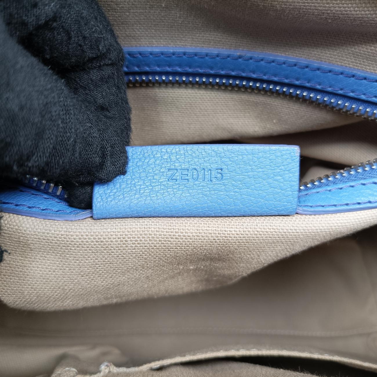 Pre-owned Givenchy Antigona Blue Leather  shoulderbag | stylenewstar