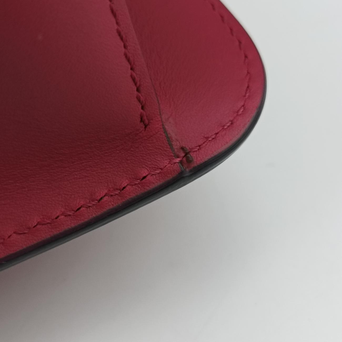 Pre-owned Valentino V sling Pink Leather  shoulderbag | stylenewstar