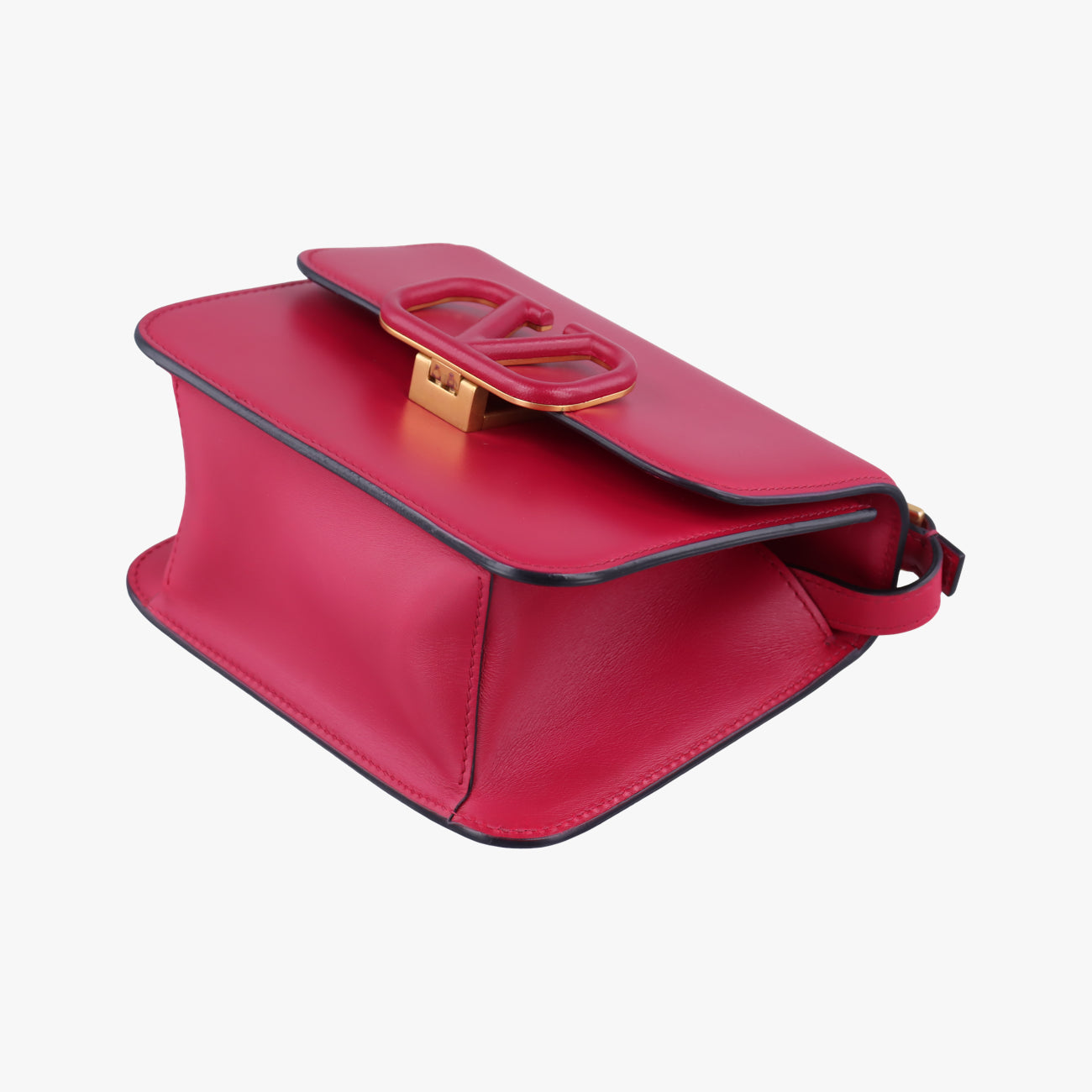 Pre-owned Valentino V sling Pink Leather  shoulderbag | stylenewstar